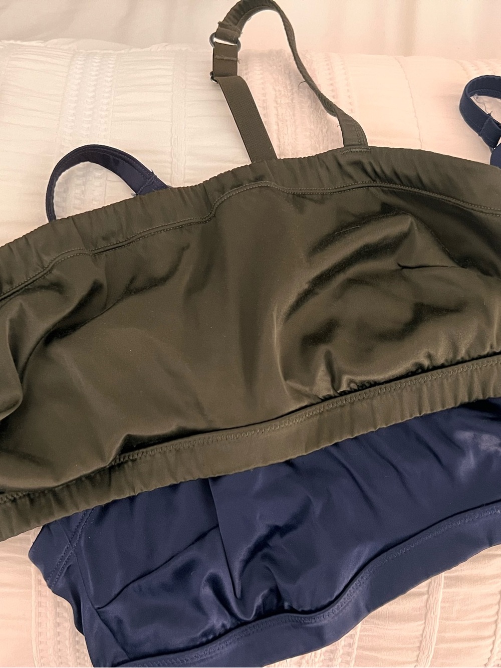 aerie Olive Green , Navy Blue and Lavender Bandeau Bralette